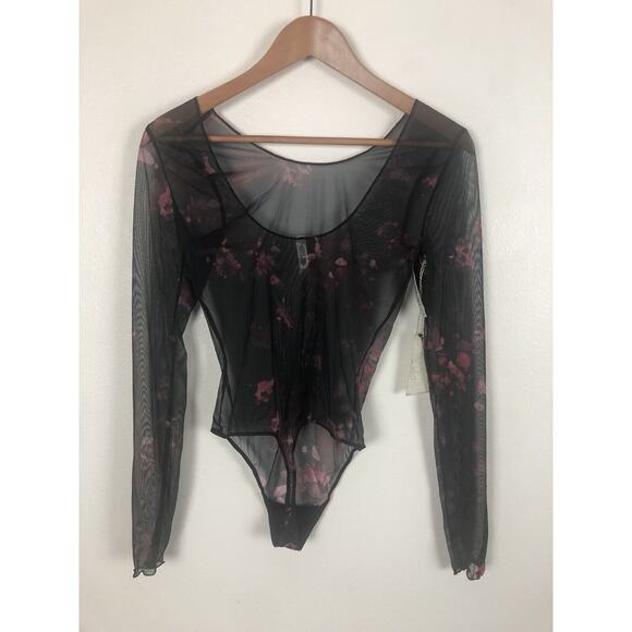 NWT Le Fou Wilfred Sz Medium Black Wilde Long Sleeve Hautot Bodysuit - Picture 4 of 8